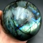 457gNatural beautiful Labradorite spherical Crystal Polished From Madagascar LQ1