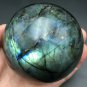 457gNatural beautiful Labradorite spherical Crystal Polished From Madagascar LQ1