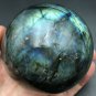 457gNatural beautiful Labradorite spherical Crystal Polished From Madagascar LQ1