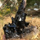 1551g Natural beautiful smoky black quartz cluster crystal specimen healing JQ44
