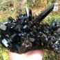 2758g Natural smoky black quartz cluster crystal specimen healing #JQ69