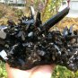 2758g Natural smoky black quartz cluster crystal specimen healing #JQ69