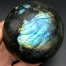 630gNatural beautiful Labradorite ball Crystal Polished From Madagascar LQ2