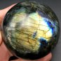 630gNatural beautiful Labradorite ball Crystal Polished From Madagascar LQ2