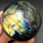 630gNatural beautiful Labradorite ball Crystal Polished From Madagascar LQ2