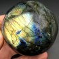 630gNatural beautiful Labradorite ball Crystal Polished From Madagascar LQ2