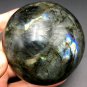 630gNatural beautiful Labradorite ball Crystal Polished From Madagascar LQ2