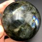 630gNatural beautiful Labradorite ball Crystal Polished From Madagascar LQ2