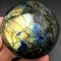 630gNatural beautiful Labradorite ball Crystal Polished From Madagascar LQ2