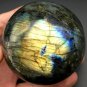 630gNatural beautiful Labradorite ball Crystal Polished From Madagascar LQ2