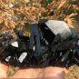 560g Natural beautiful smoky black quartz cluster crystal specimen healing JQ39