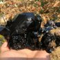 560g Natural beautiful smoky black quartz cluster crystal specimen healing JQ39