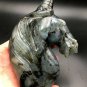 767.9g Natural Labradorite Hand sculpture horse Crystal Rough Polished