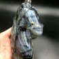 767.9g Natural Labradorite Hand sculpture horse Crystal Rough Polished