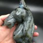 767.9g Natural Labradorite Hand sculpture horse Crystal Rough Polished