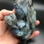 767.9g Natural Labradorite Hand sculpture horse Crystal Rough Polished