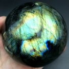 679g Natural beautiful Labradorite ball Crystal Polished From Madagascar LQ5
