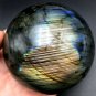 679g Natural beautiful Labradorite ball Crystal Polished From Madagascar LQ5