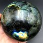 679g Natural beautiful Labradorite ball Crystal Polished From Madagascar LQ5