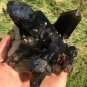 876g Natural beautiful smoky black quartz cluster crystal specimen healing JQ56