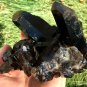 876g Natural beautiful smoky black quartz cluster crystal specimen healing JQ56