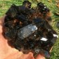 876g Natural beautiful smoky black quartz cluster crystal specimen healing JQ56