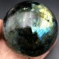 478g Natural beautiful Labradorite ball Crystal Polished From Madagascar LQ3