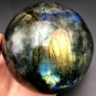 699g Natural beautiful Labradorite ball Crystal Polished From Madagascar LQ11