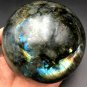 699g Natural beautiful Labradorite ball Crystal Polished From Madagascar LQ11