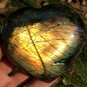 380g Natural Labradorite Love heart Crystal Rough Polished From Madagascar LC24