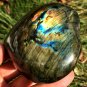 380g Natural Labradorite Love heart Crystal Rough Polished From Madagascar LC24