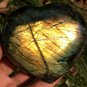 380g Natural Labradorite Love heart Crystal Rough Polished From Madagascar LC24