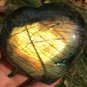 380g Natural Labradorite Love heart Crystal Rough Polished From Madagascar LC24
