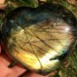 380g Natural Labradorite Love heart Crystal Rough Polished From Madagascar LC24