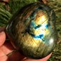 380g Natural Labradorite Love heart Crystal Rough Polished From Madagascar LC24