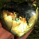 331g Natural Labradorite Love heart Crystal Rough Polished From Madagascar  LC28
