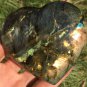 331g Natural Labradorite Love heart Crystal Rough Polished From Madagascar LC28