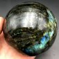 722g Natural beautiful Labradorite ball Crystal Polished From Madagascar LQ9