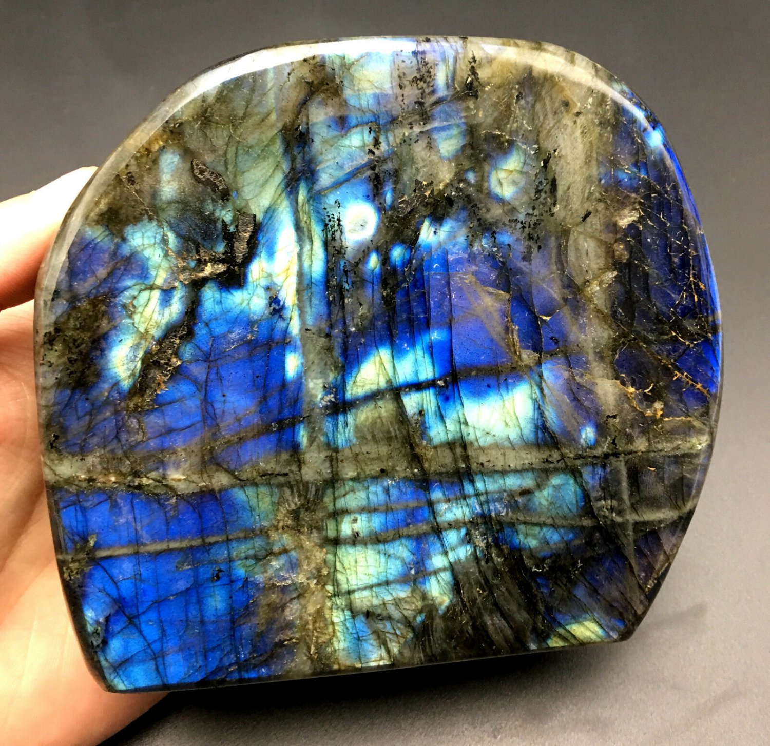 1215g Natural Labradorite Crystal Rough Polished From Madagascar  LQ18