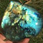 346g Natural Labradorite Love heart Crystal Rough Polished From Madagascar LC30