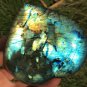 346g Natural Labradorite Love heart Crystal Rough Polished From Madagascar LC30
