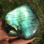 346g Natural Labradorite Love heart Crystal Rough Polished From Madagascar LC30
