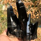 609g Natural beautiful smoky black quartz cluster crystal specimen healing JQ38