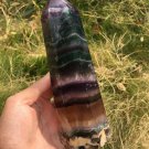1143g RARE HUGE NATURAL Blue Fluorite Quartz Crystal point Healing  Y3
