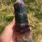 1143g RARE HUGE NATURAL Blue Fluorite Quartz Crystal point Healing Y3