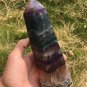 1143g RARE HUGE NATURAL Blue Fluorite Quartz Crystal point Healing Y3