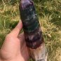 1143g RARE HUGE NATURAL Blue Fluorite Quartz Crystal point Healing Y3