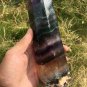 1143g RARE HUGE NATURAL Blue Fluorite Quartz Crystal point Healing Y3