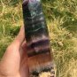 1143g RARE HUGE NATURAL Blue Fluorite Quartz Crystal point Healing Y3