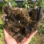 1757g Natural smoky citrine quartz cluster crystal specimen healing JC65